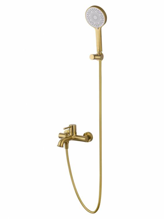Смеситель для ванны Wonzon & Woghand WW-88037073-BG с душем, брашированное золото