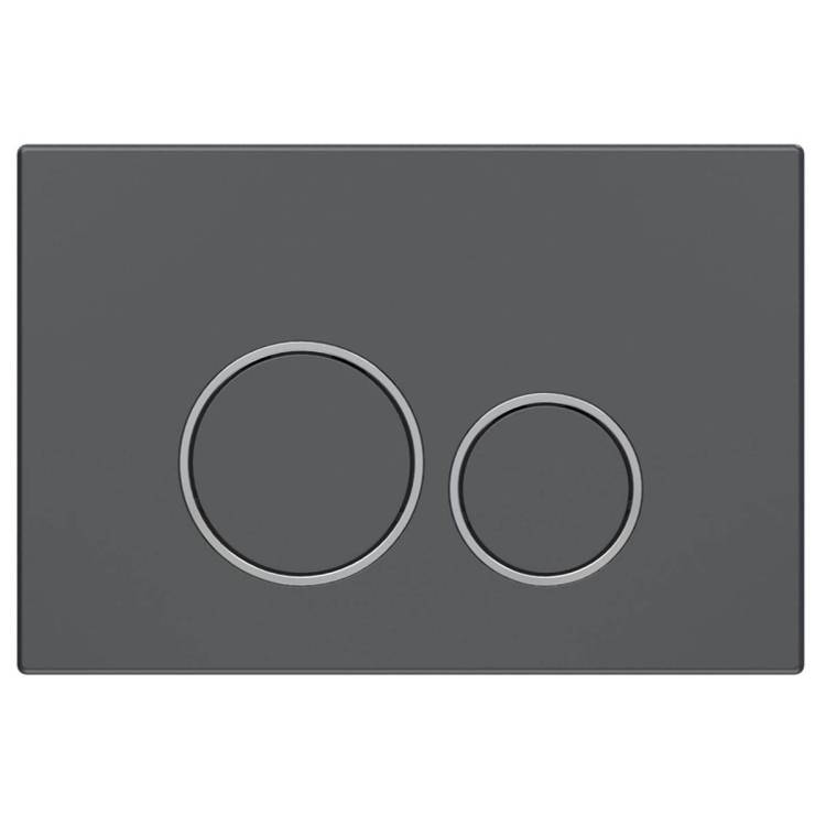 Кнопка смыва Vincea VFP-005GM вороненая сталь, 245x165