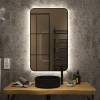 Зеркало Teymi Solli Black Soft Line T20234S с подсветкой, сенсор на взмах, 60x100 фото 8