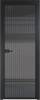Межкомнатная дверь Profil Doors 4 AX цвет профиля Черный, стекло безопасное 6 мм тонированное 700x2000
