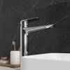Смеситель для раковины Teymi Kati T10216 высокий, хром фото 4