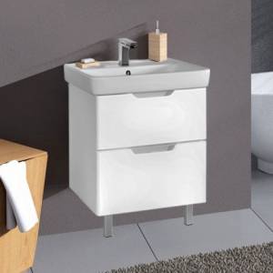 Тумба с раковиной Dreja Q Plus 55 белая