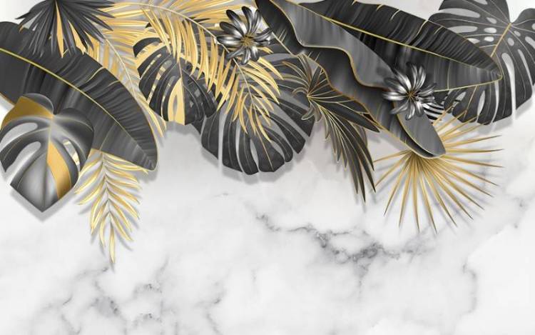 3D Фотообои Artegrafico «Мраморное золото» AM-002 песок