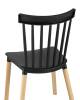 Набор из 4 стульев Stool Group Field SL-7037W black X4 черный фото 6
