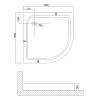 Поддон для душа Niagara Nova NG-100-100 RUS 100x100x13 фото 2