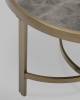 Стол журнальный Stool Group Адриана ECT-223-BRCG-BNSG серая керамика 80x80x45 фото 6