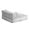 Модуль мягкий Tetchair Miracle 25338 VT shape silver велюр, букле, прямой фото 3