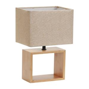 Настольная лампа Uniel UML-B401 E27 Light Grey/Wood