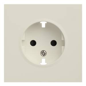 Лицевая панель для розетки 2к+з Rikett 35632 MC кремовый сатин