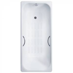 Чугунная ванна Delice Aurora DLR230606R-AS 170x75, с ручками, с ножками