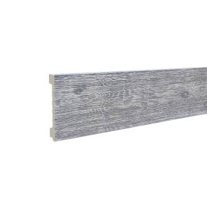 Плинтус ТД Меридиан P1-33-N напольный с тиснением 2400x80x12