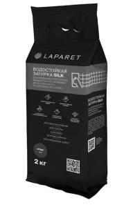 Затирка цементная Laparet-fuga Silk, серый водостойкая 2 кг