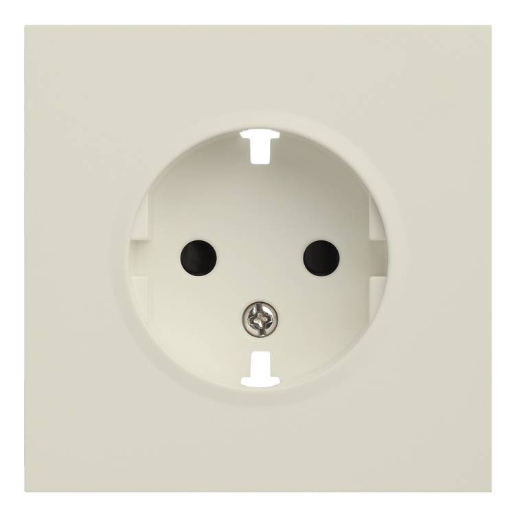 Лицевая панель для розетки 2к+з Rikett 35632 MC кремовый сатин