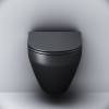Унитаз подвесной AM.PM Spirit V2.0 FlashClean с микролифтом, черный матовый фото 6