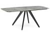 Керамический стол Woodville Silvi 15862 серый / черный