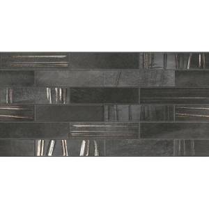 Декор Belleza Синай 04-01-1-18-05-04-2346-0 Черный Кирпичи 30x60