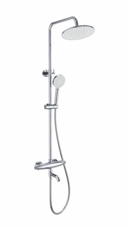 Душевая стойка Wonzon & Woghand WW-B3031-A3-CR с термостатом, хром