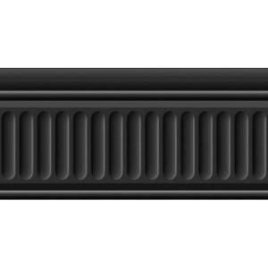 Бордюр Kerama Marazzi Бланше 19049/3F Черный Структурированный 9.9x20