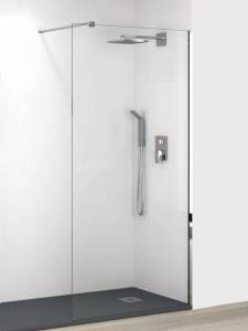 Душевая перегородка Parly T80 профиль глянцевый хром, стекло прозрачное