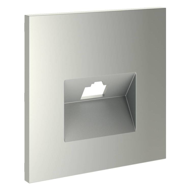 Лицевая панель для компьютерной розетки RJ-45 Voltum S70 VLS001305 сталь