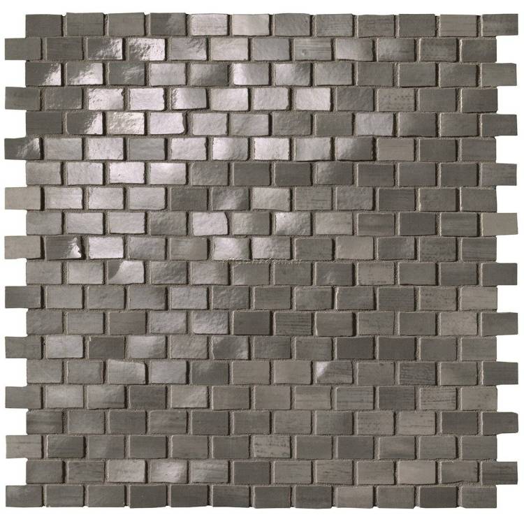 Мозаика FAP Ceramiche Brickell fNWQ Grey Brick Mos. Gloss 30x30