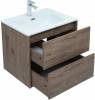 Тумба с раковиной Aquanet Lino 60 дуб веллингтон, Flat 60 фото 5