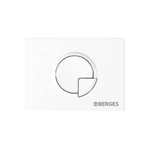 Кнопка смыва Berges Novum 40021 R1 белый, глянец