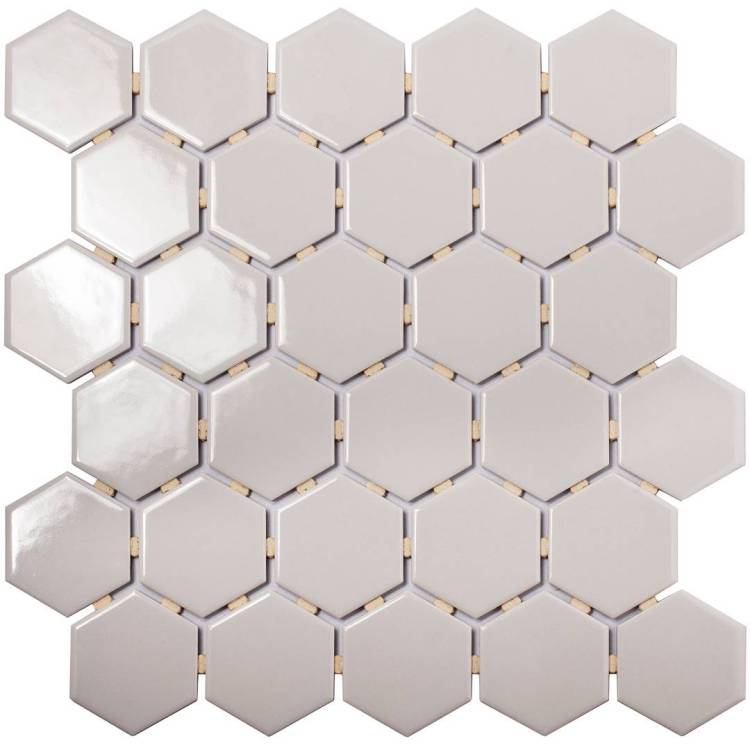 Мозаика Starmosaic Homework MT20116 Geometry Hexagon small Grey Glossy 26.5х27.8х6