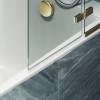Шторка на ванну MaybahGlass MGV-656-3 69x140, поворотная, стекло прозрачное 6 мм, профиль золото фото 5