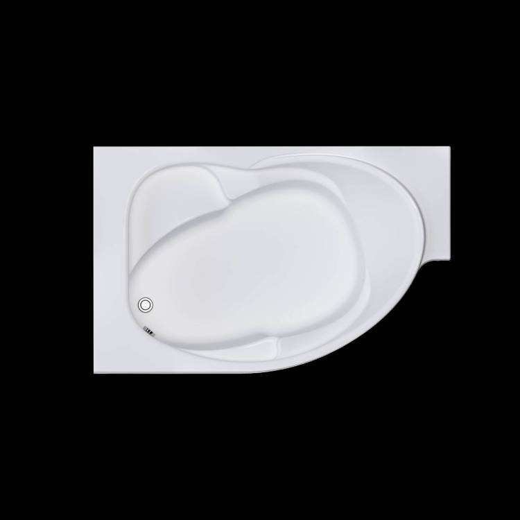 Акриловая ванна Marka One Ergonomika 175x110 левая, с каркасом