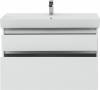 Тумба с раковиной Aquanet Nova Lite 100 белая глянцевая, 2 ящика фото 8