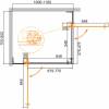 Душевой уголок Cezares Slider AH 2 70/80-100/110 Grigio Cr профиль хром, стекло серое фото 5