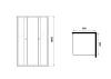 Душевой уголок Niagara Eco NG-1008-14QBLACK профиль черный матовый, стекло с узором, 80x80x190 фото 5