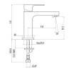Смеситель для раковины Gattoni Kubik 2582/25C0 излив 110 мм, Хром фото 2