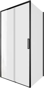 Душевой уголок Aquanet Pleasure Evo AE65-100x90-BT профиль черный, прозрачное стекло
