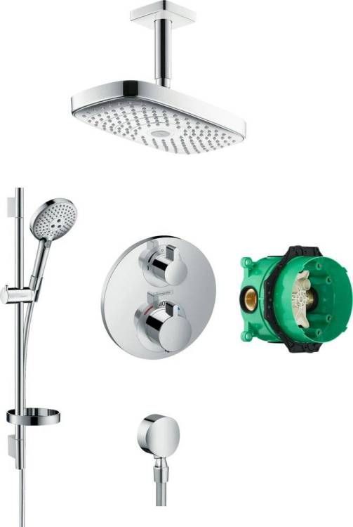 Душевой комплект Hansgrohe Raindance Select E 300 (2 jet) 27384000 + 26630000 + 27506000 + 15758000