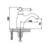 Смеситель для раковины Rose R0101 хром фото 2