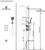 Душевая система AltroBagno Lamberto 040412 NeOp с термостатом, черный матовый фото 2