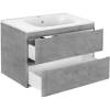 Тумба с раковиной Vincea Vico 80 бетон фото 3