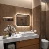 Зеркало Teymi Solli Black Soft Line T20232S с подсветкой, сенсор на взмах, 80x60 фото 7