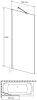 Шторка на ванну Radaway Idea Black PNJ II 70 фото 3