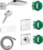 Душевой комплект Hansgrohe Raindance Select E 300 (3 jet) 26468400 + 26530400 + 28272000 + 26456400 + 15734400 + 15736400