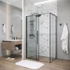 Душевой уголок Grossman Galaxy 120.K33.01.1110.21.02 профиль черный матовый, стекло шиншилла, 110x100x195 фото 5