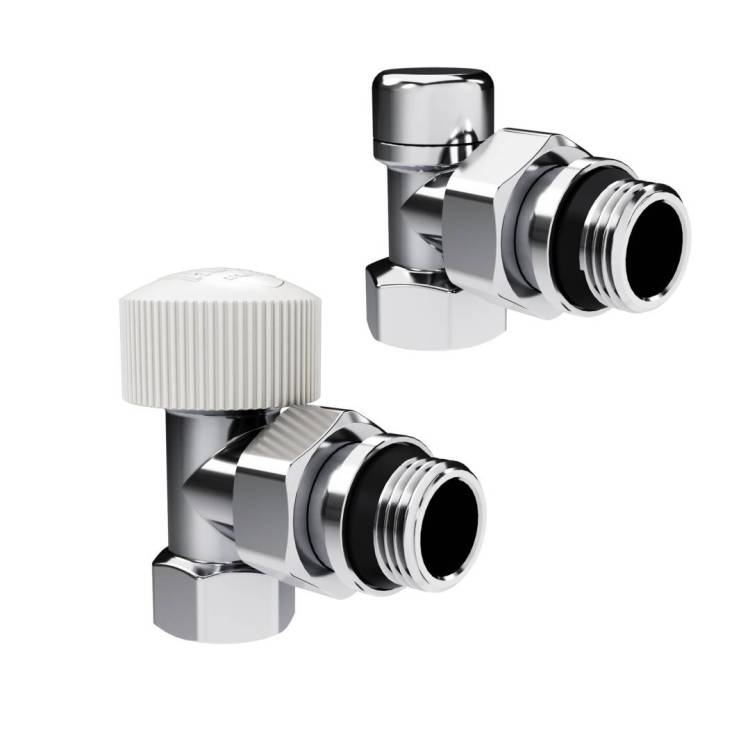 Набор термостатический угловой Royal Thermo Design НС-1640380 1/2" М30х1,5 Хром