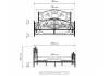 Кровать Woodville Викси 482084 черный 180x200 фото 2