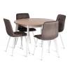 Стул Tetchair Chilly (mod. JSC-220) 24344 темно-серый, белый, велюр фото 6