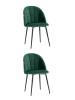 Набор из 2 стульев Stool Group Логан AV 413-Cdf-08 X2 зеленый, велюр