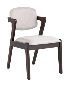 Стул Stool Group Viva MH32060 BZ-10 LIGHT GREY массив гевеи эспрессо, мягкое сидение, светло-серое