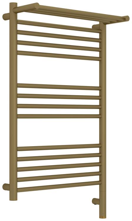 Полотенцесушитель электрический Сунержа Богема 3.1 032-6007-8050 с 1 полкой, Матовое золото, 80x50