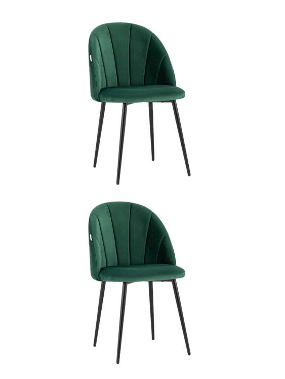 Набор из 2 стульев Stool Group Логан AV 413-Cdf-08 X2 зеленый, велюр
